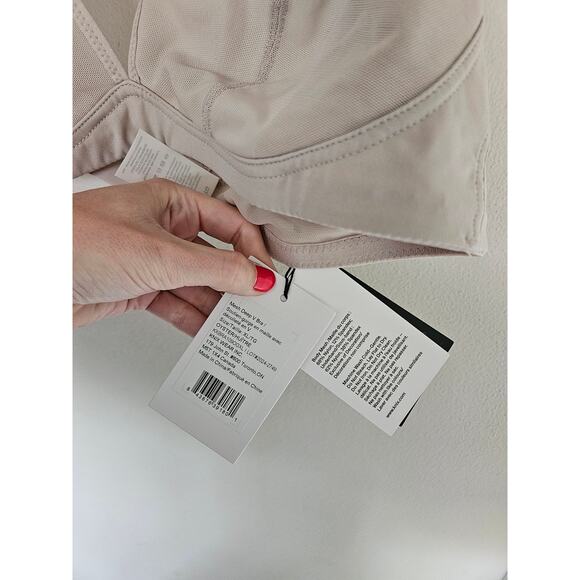 Knix Women's Beige Oyster Mesh Deep V Bra Unlined Bra NWT Size X-Large - Picture 10 of 13